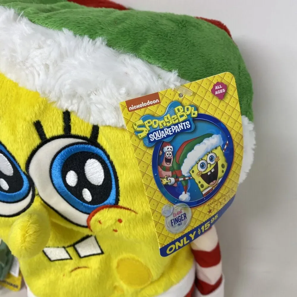 SpongeBob SquarePants Christmas Plush Toy Elf w/ Puppets Macys 2014